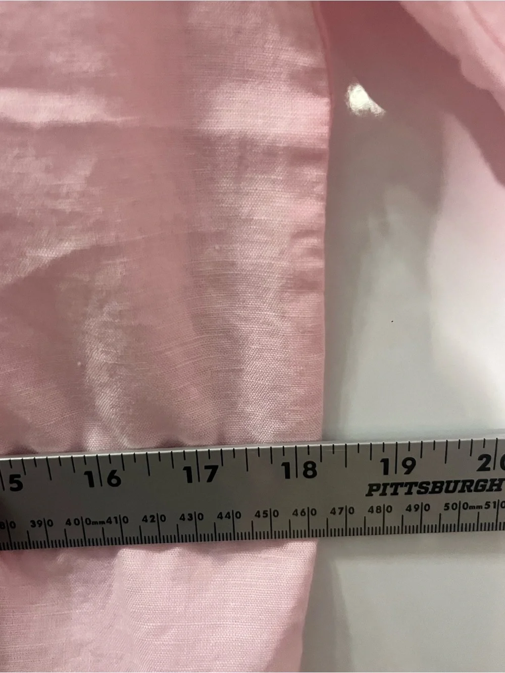 J. Crew Light Pink Casual Button-Down Linen Shirt